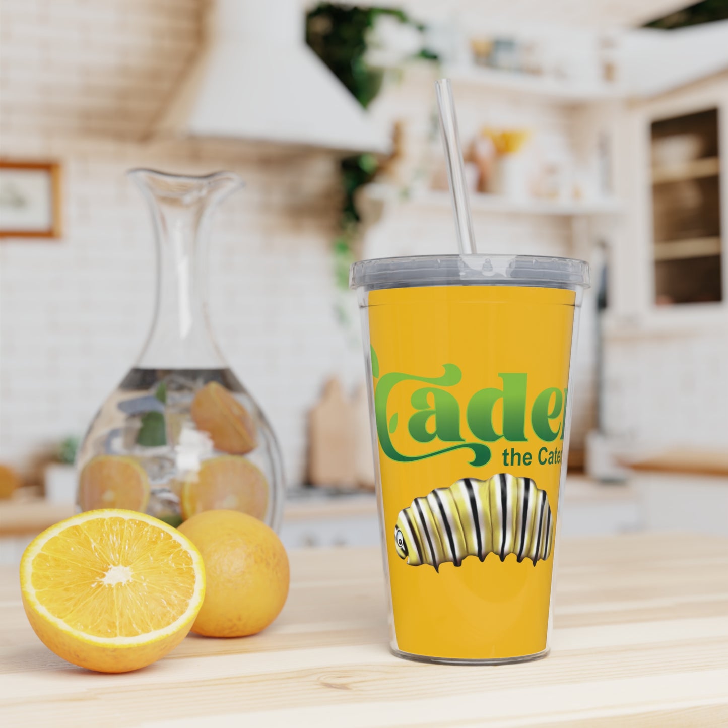 Caden Plastic Tumbler with Straw