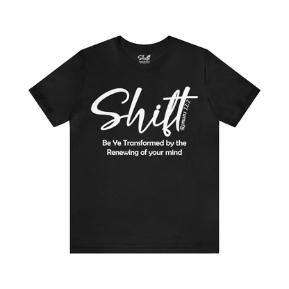 Shift Unisex Short Sleeve Tee white text