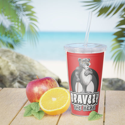 Bravery Plastic Tumbler with Straw
