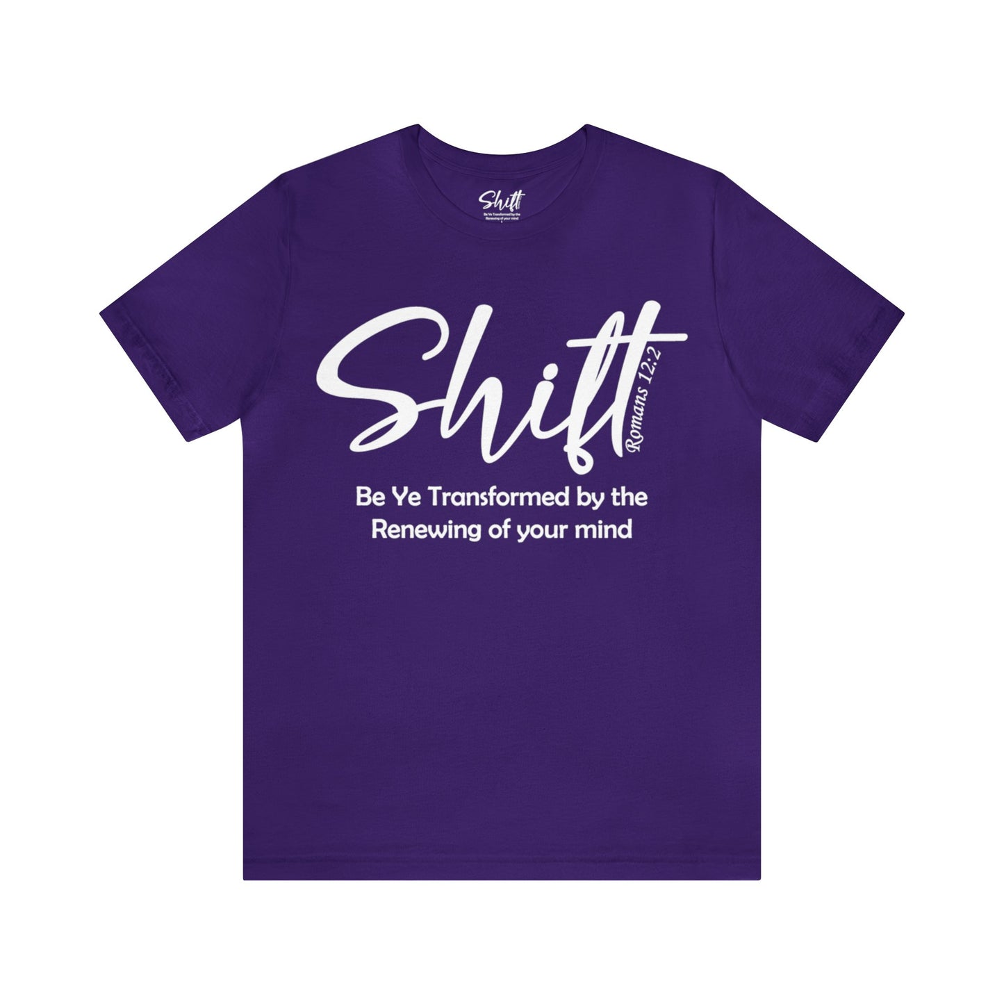 Shift Unisex Short Sleeve Tee white text