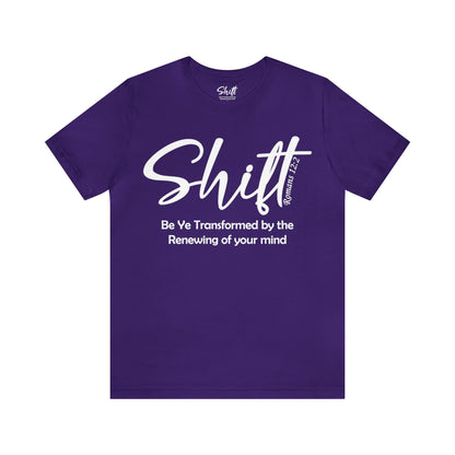 Shift Unisex Short Sleeve Tee white text