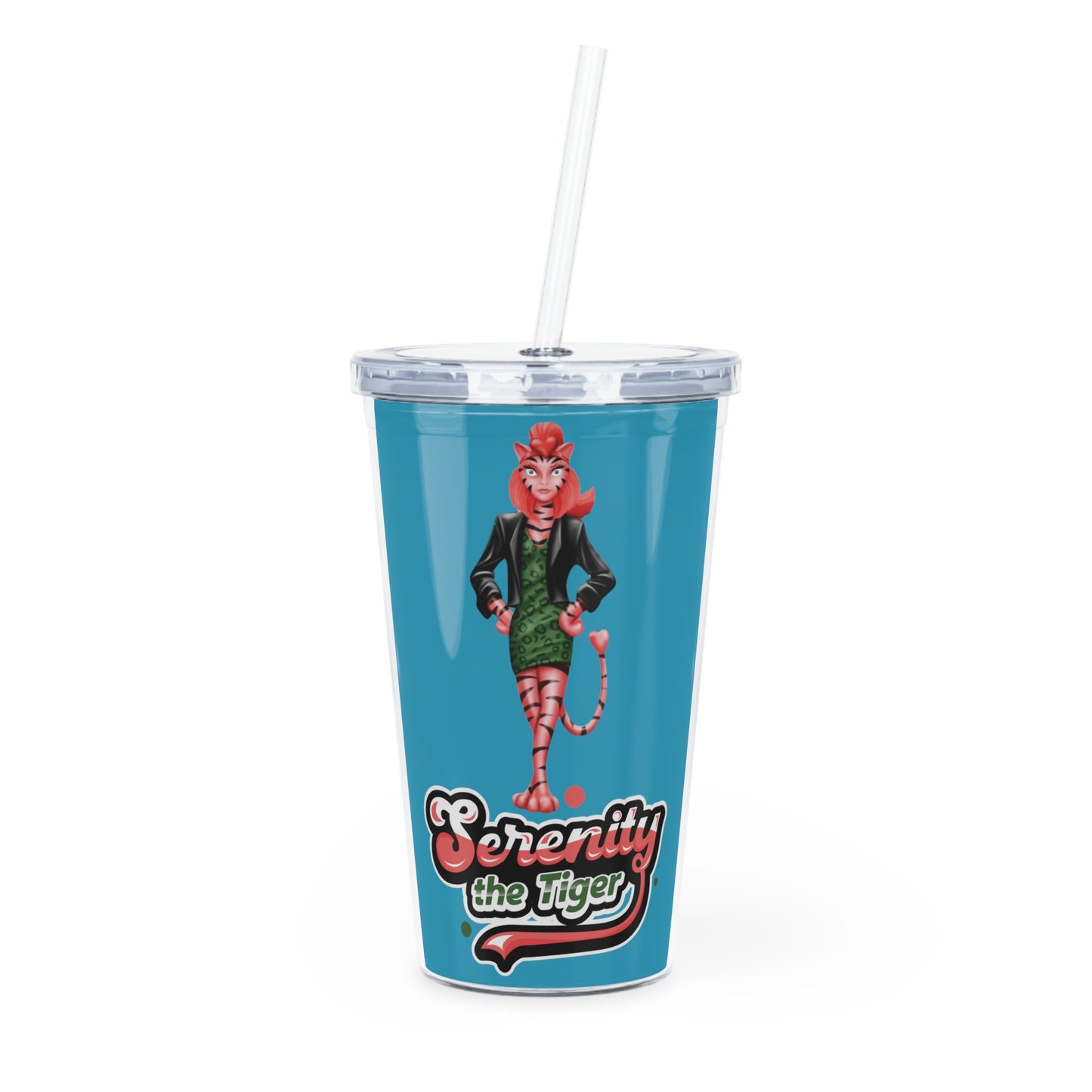 Serenity Plastic Tumbler with Straw