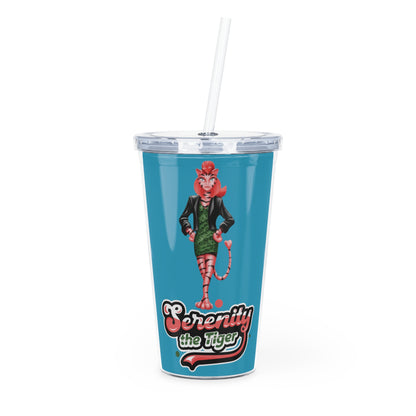Serenity Plastic Tumbler with Straw