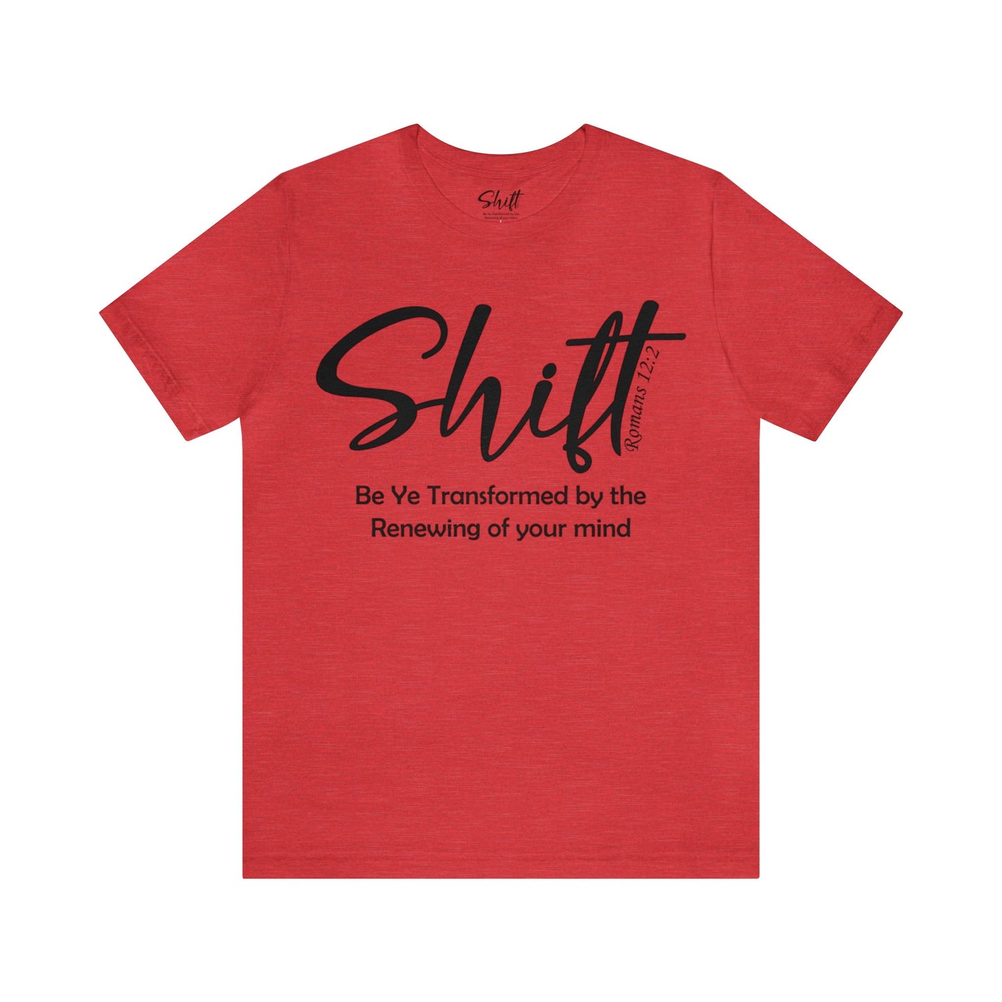 Shift Unisex Short Sleeve Tee black text