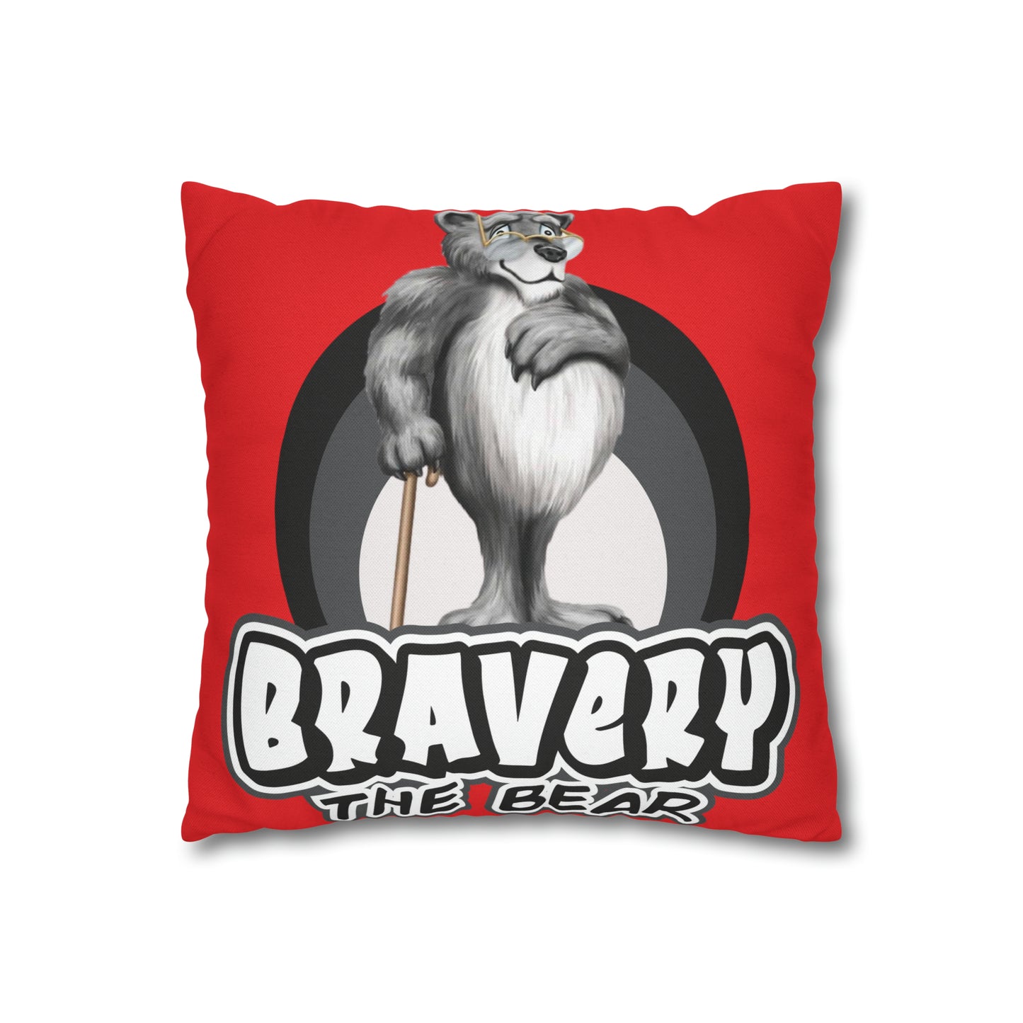 Bravery Spun Polyester Square Pillow Case