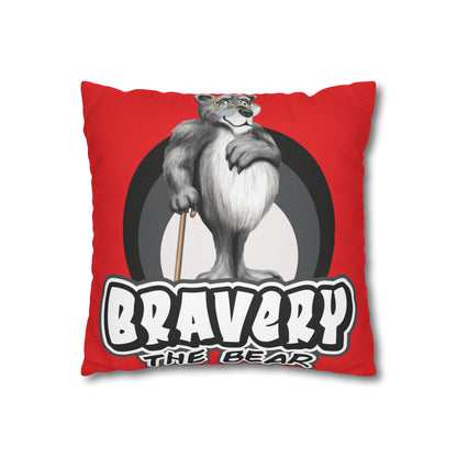 Bravery Spun Polyester Square Pillow Case