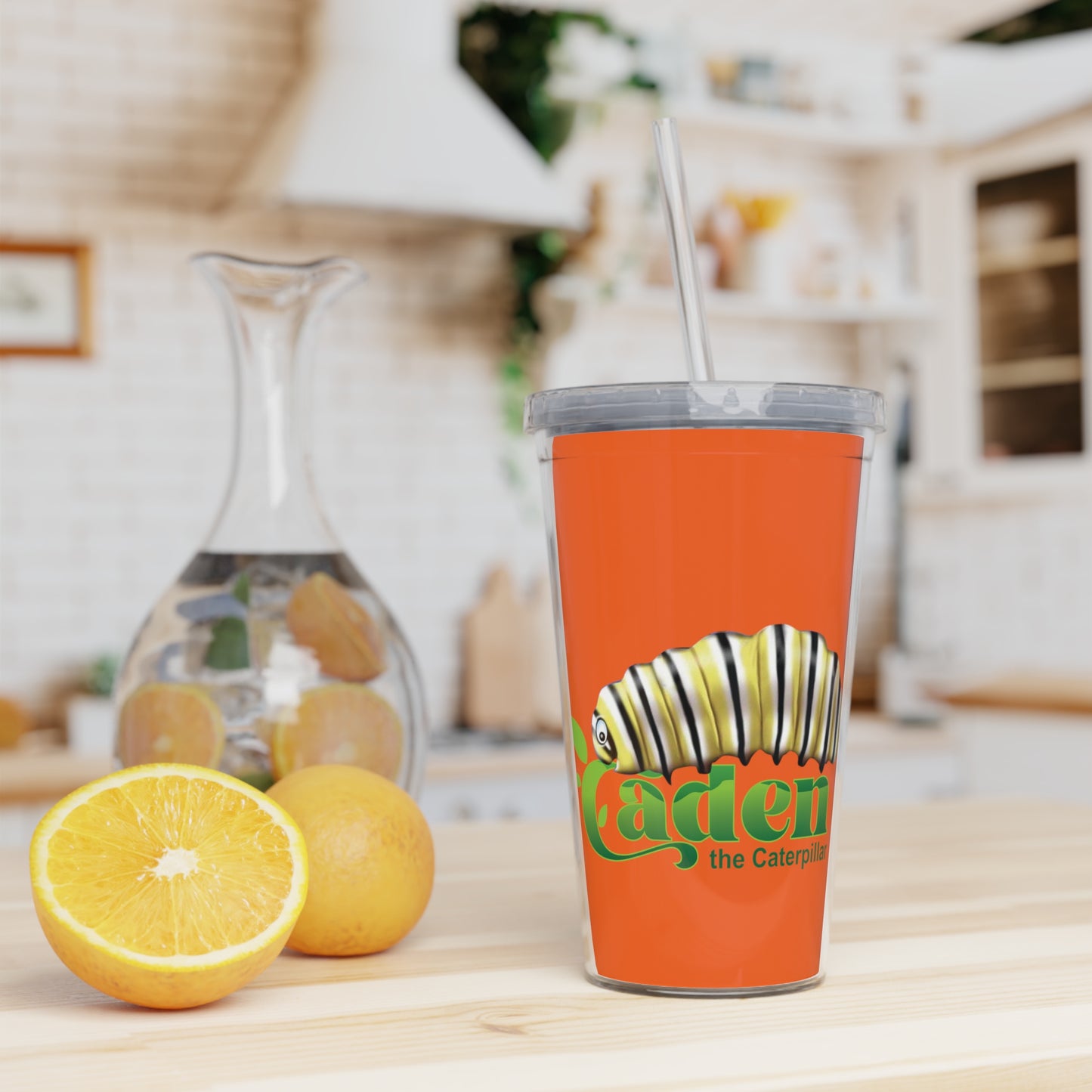 Caden Plastic Tumbler with Straw