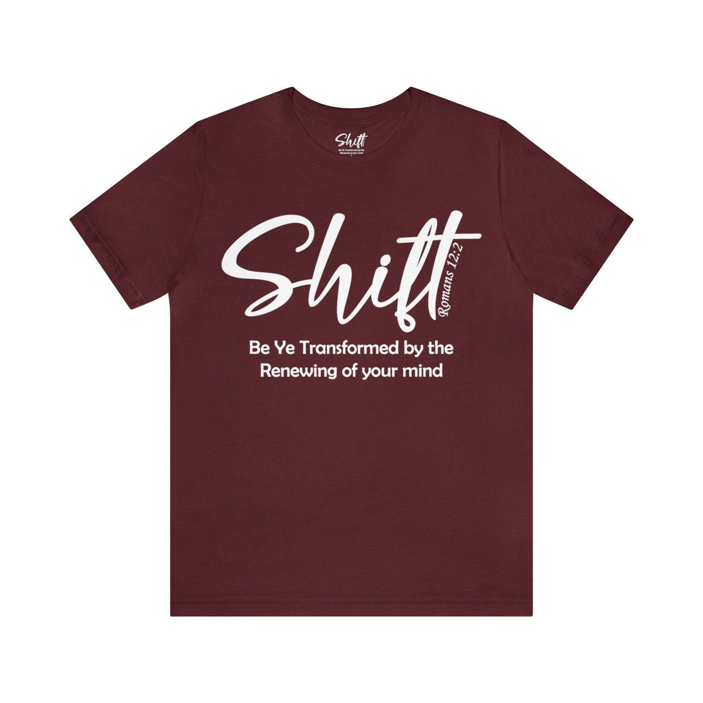 Shift Unisex Short Sleeve Tee white text