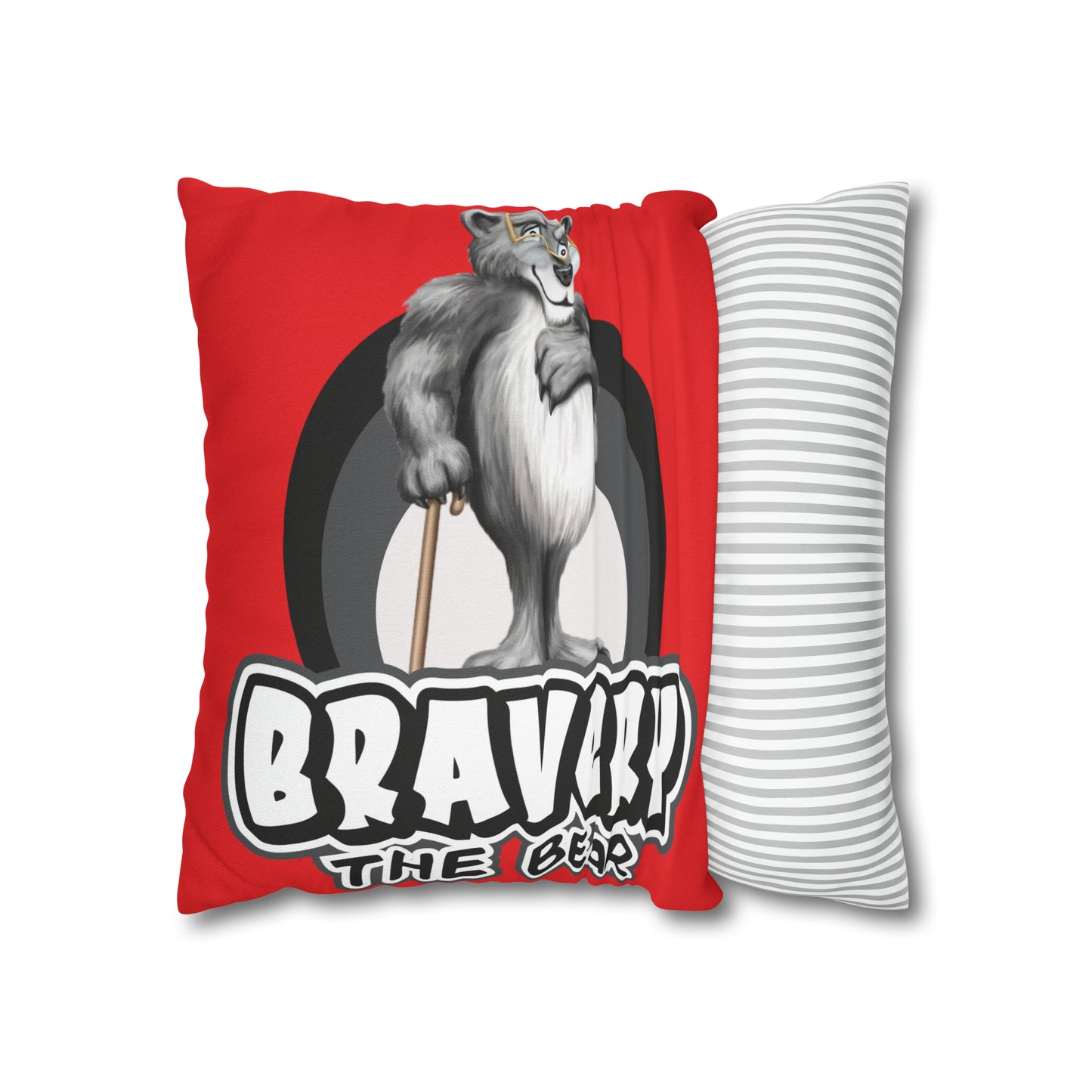 Bravery Spun Polyester Square Pillow Case