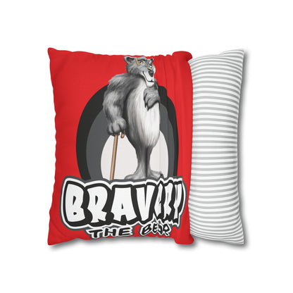 Bravery Spun Polyester Square Pillow Case