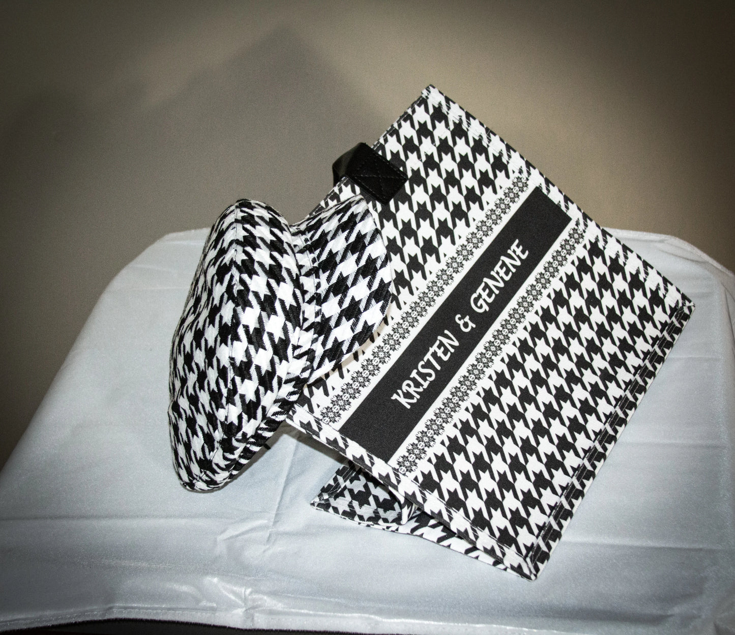 Black & White Large Canvas Bag – Personalized Power