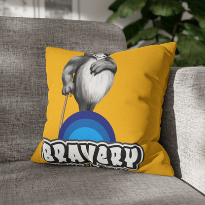 Bravery Spun Polyester Square Pillow Case