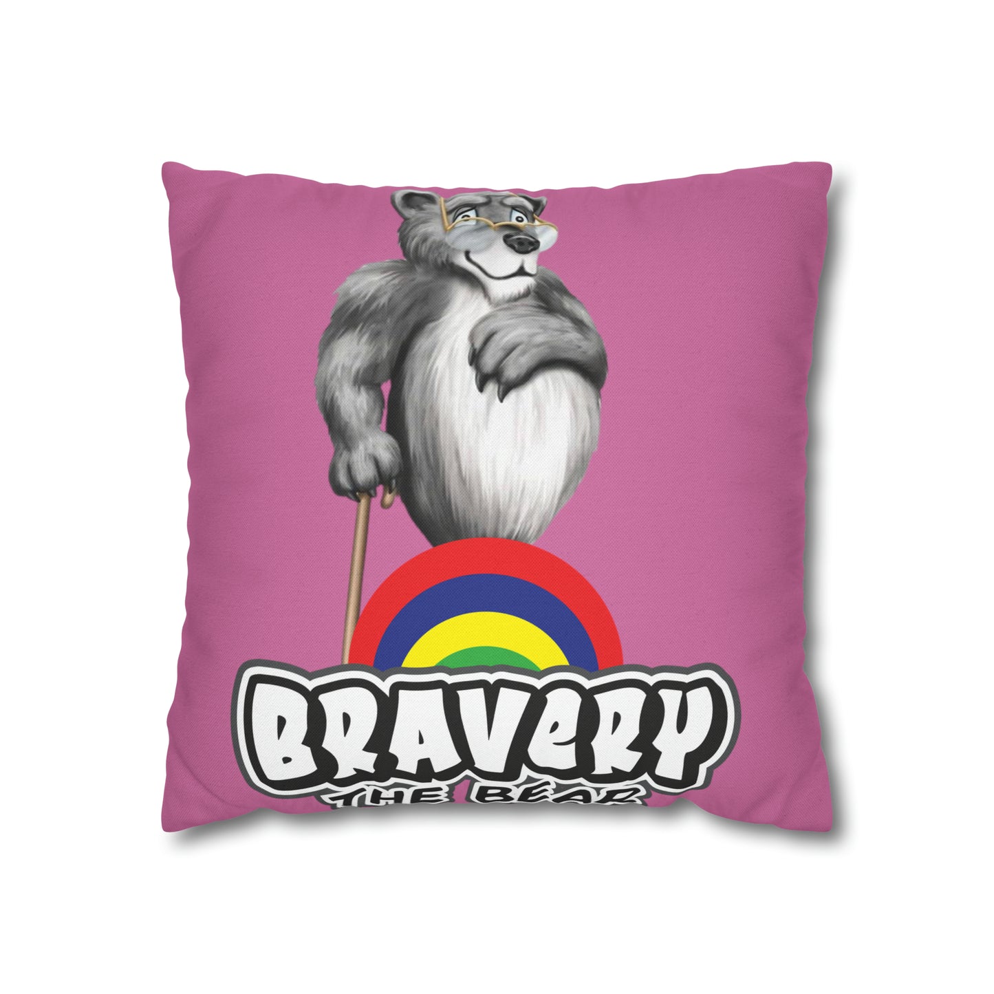 Bravery Spun Polyester Square Pillow Case
