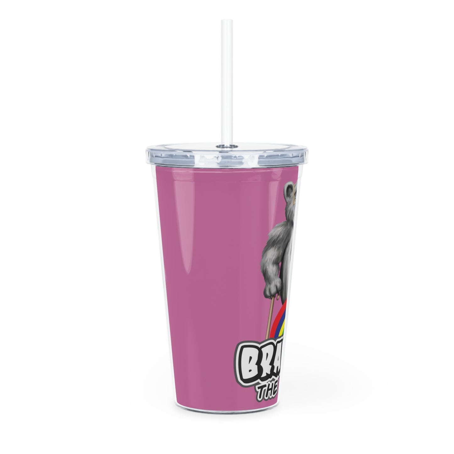 Bravery Plastic Tumbler with Straw
