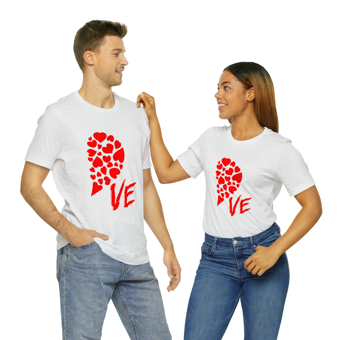 Couples Heart Short Sleeve Tee