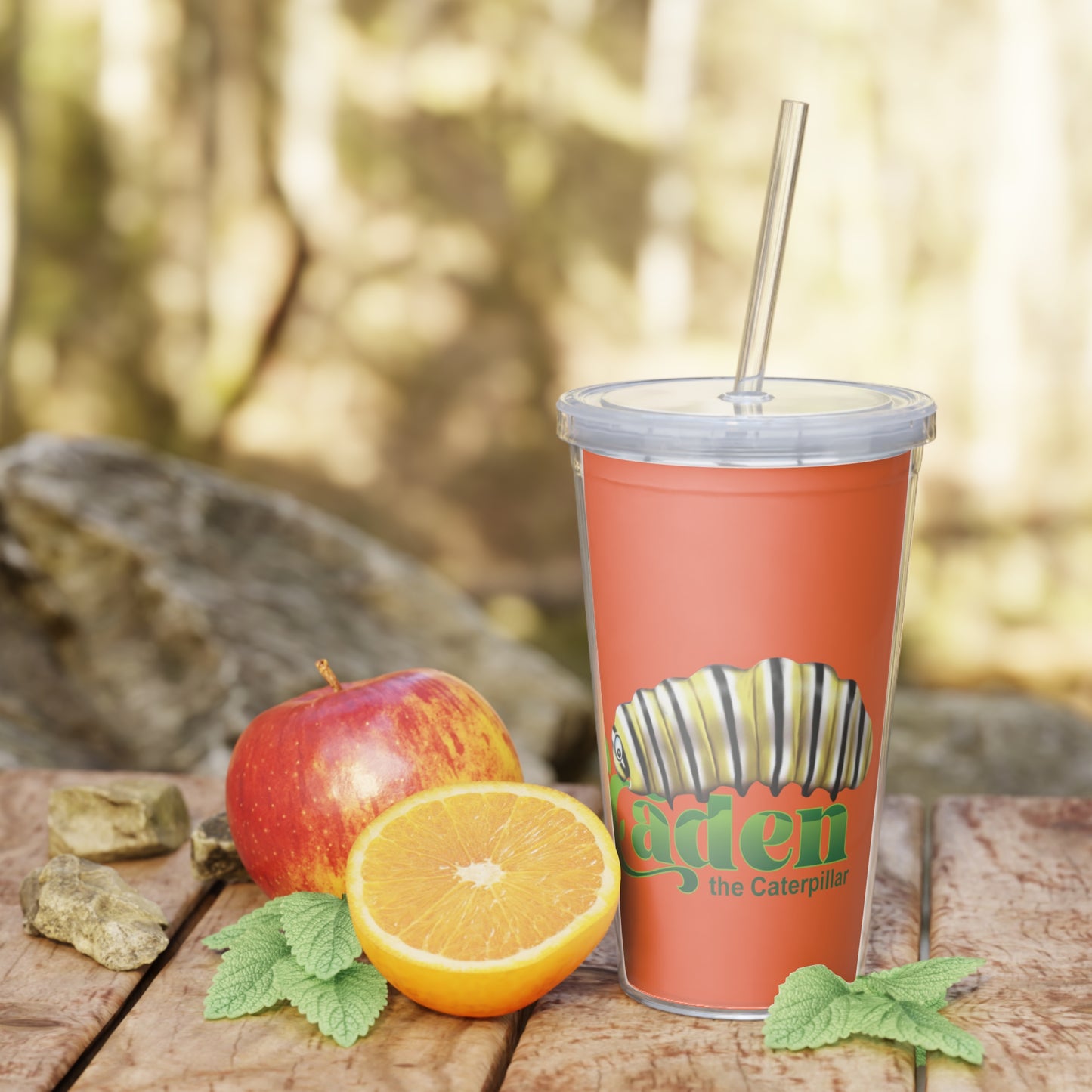 Caden Plastic Tumbler with Straw