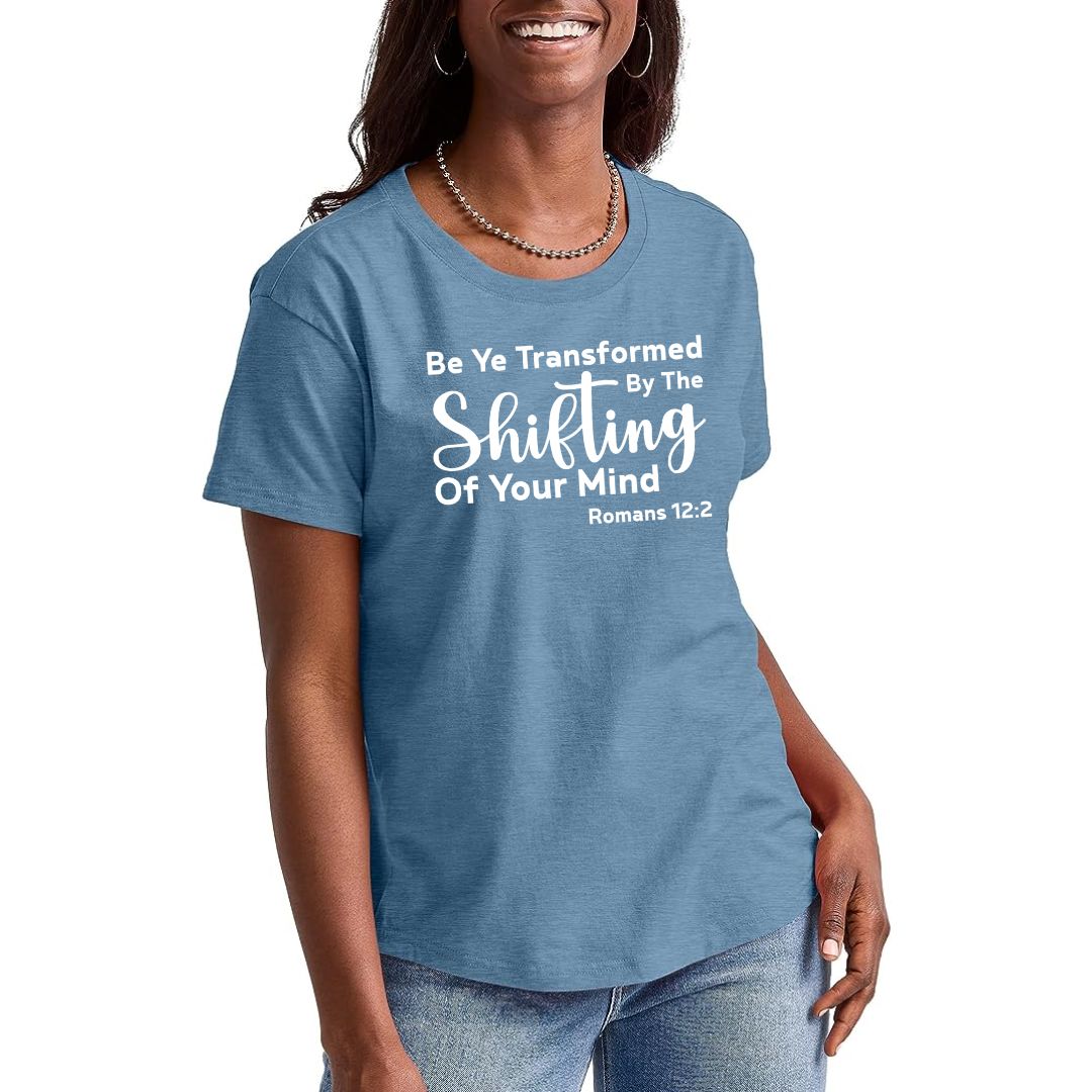 Be Ye Transformed By The Shifting Of Your Mind Ladies' Boyfriend T-Shirt