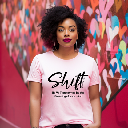 Shift Unisex Short Sleeve Tee black text