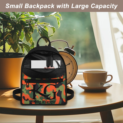 Orange and Black with a Black Classic Signature Bag