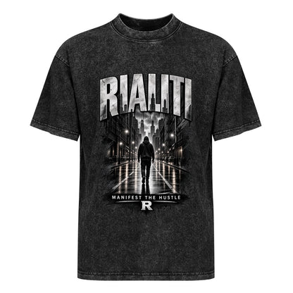 RIALITI Lone Hustle Cinematic Oversized Graphic Tee