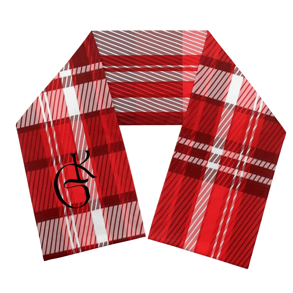 Red and White plaid jacket and Scarf