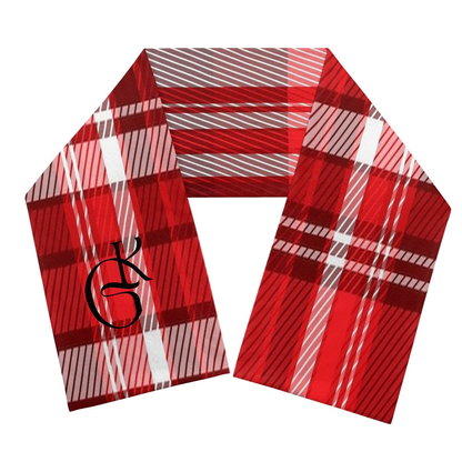 Red and White plaid jacket and Scarf