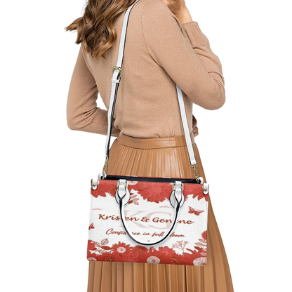 K & G original Red and white Floral Bag w/Wallet