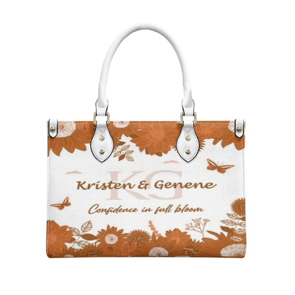 K & G original Brown and white Floral Bag w/Wallet