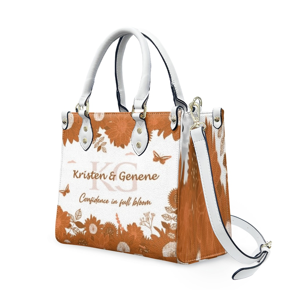 K & G original Brown and white Floral Bag w/Wallet