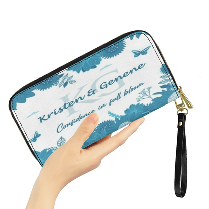 K & G original Teak Blue and white Floral Bag w/Wallet