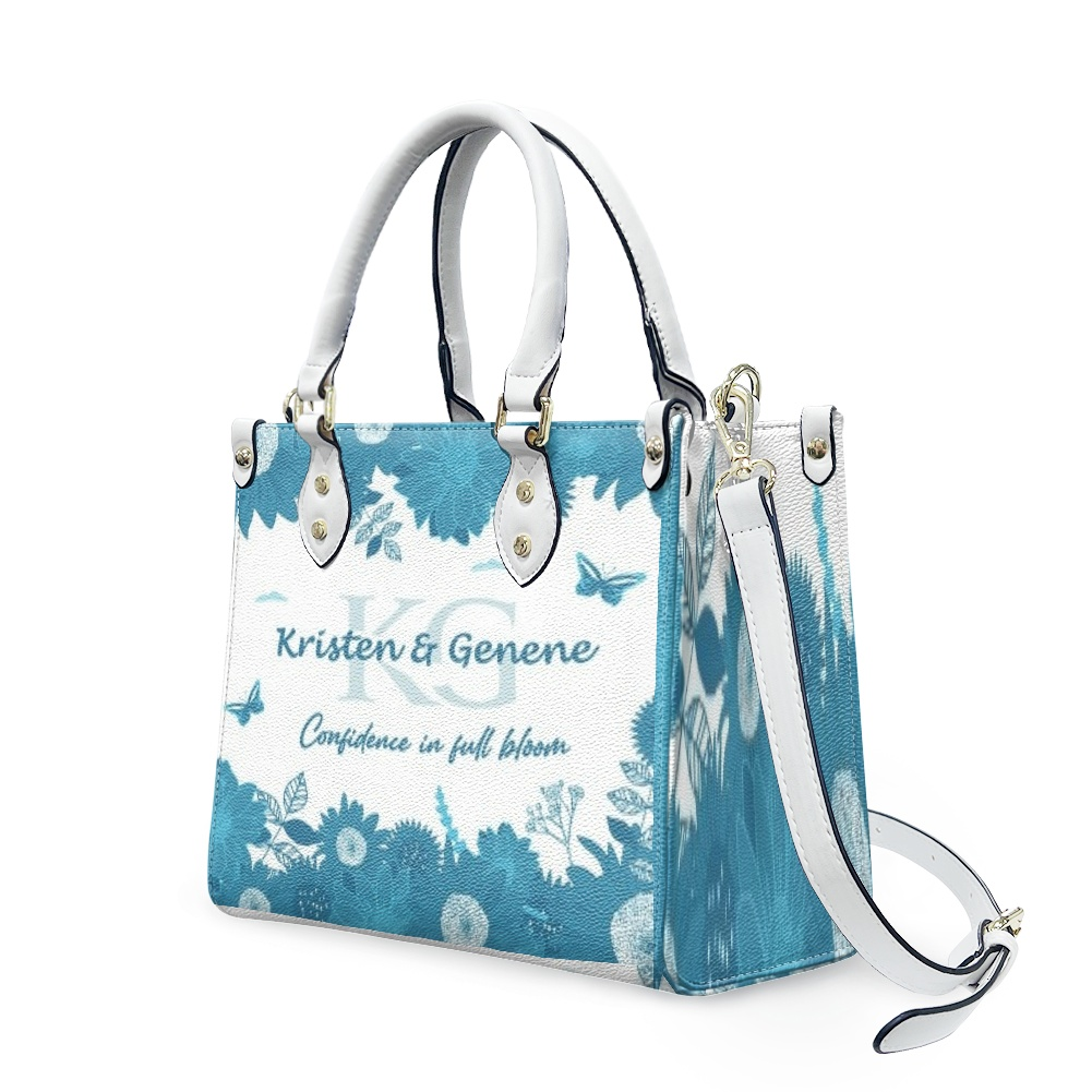 K & G original Teak Blue and white Floral Bag w/Wallet