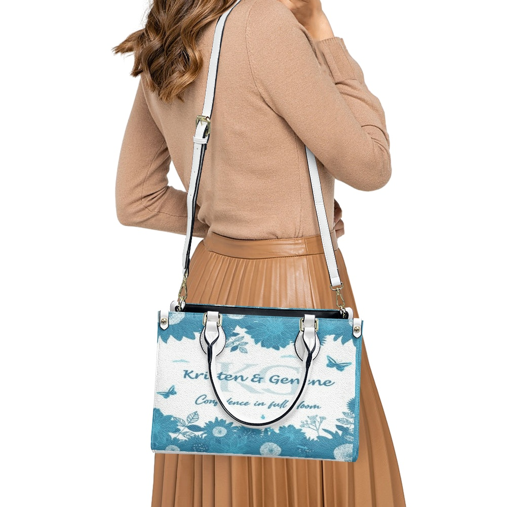 K & G original Teak Blue and white Floral Bag w/Wallet