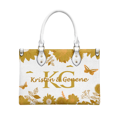 K & G original Mustard and white Floral Bag w/Wallet