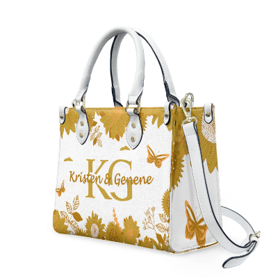 K & G original Mustard and white Floral Bag w/Wallet
