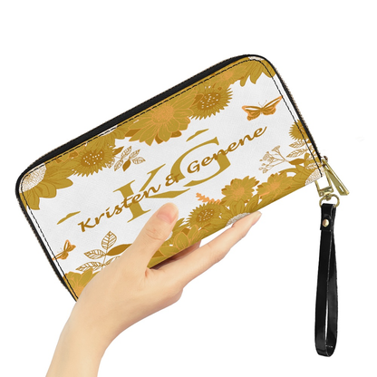 K & G original Mustard and white Floral Bag w/Wallet
