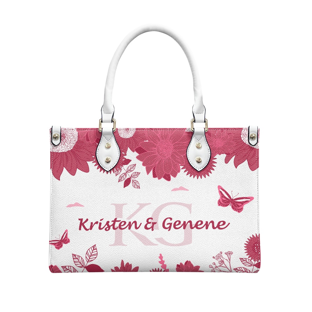 K & G original maroon and white Floral Bag w/Wallet