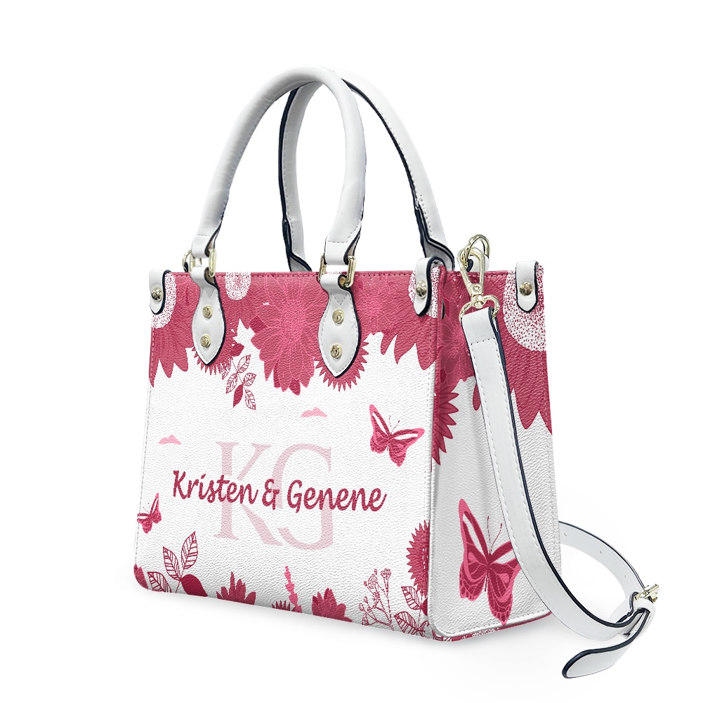 K & G original maroon and white Floral Bag w/Wallet
