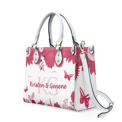K & G original maroon and white Floral Bag w/Wallet