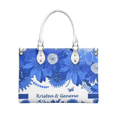 K & G original Royal Blue and white Floral Bag w/Wallet
