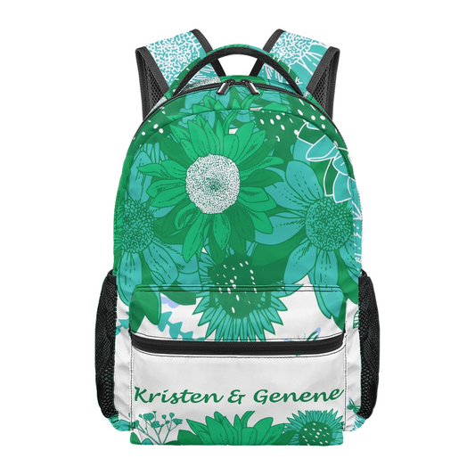 K & G original Hunter Green and white Backpacks