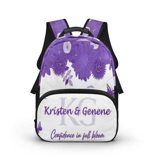 K & G original Purple and white Backpacks
