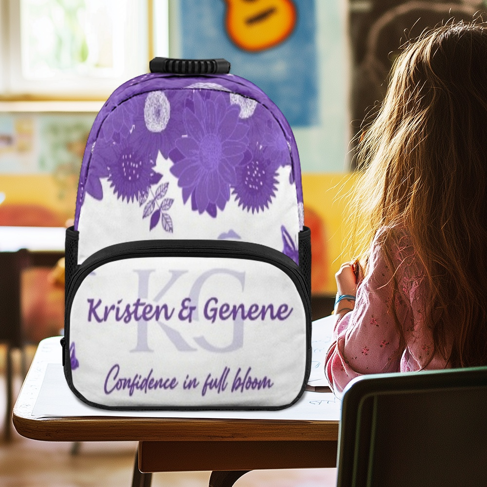 K & G original Purple and white Backpacks