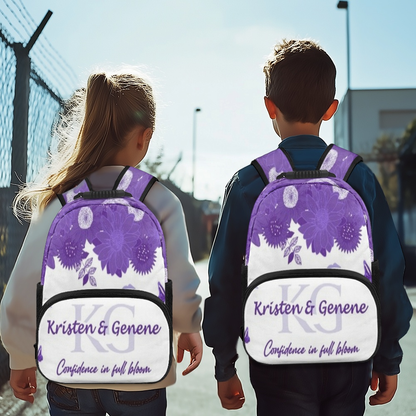 K & G original Purple and white Backpacks