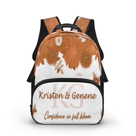 K & G original Burnt Orange and white Backpacks