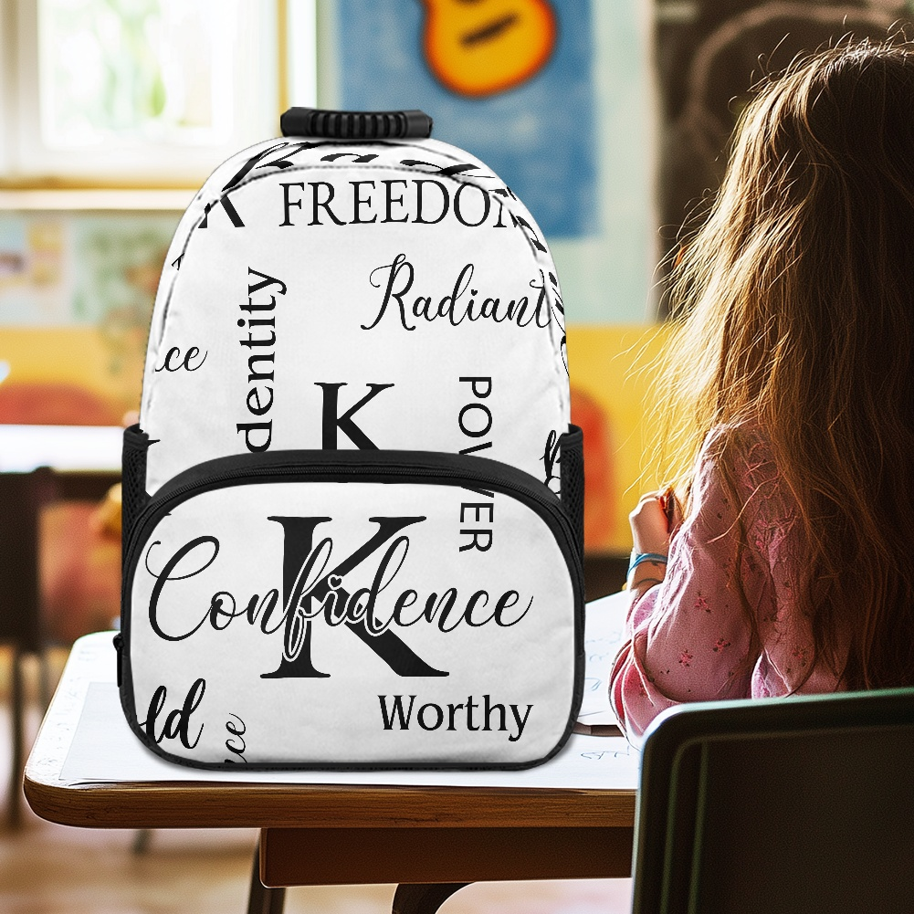 K & G original white/Black Confidence backpack