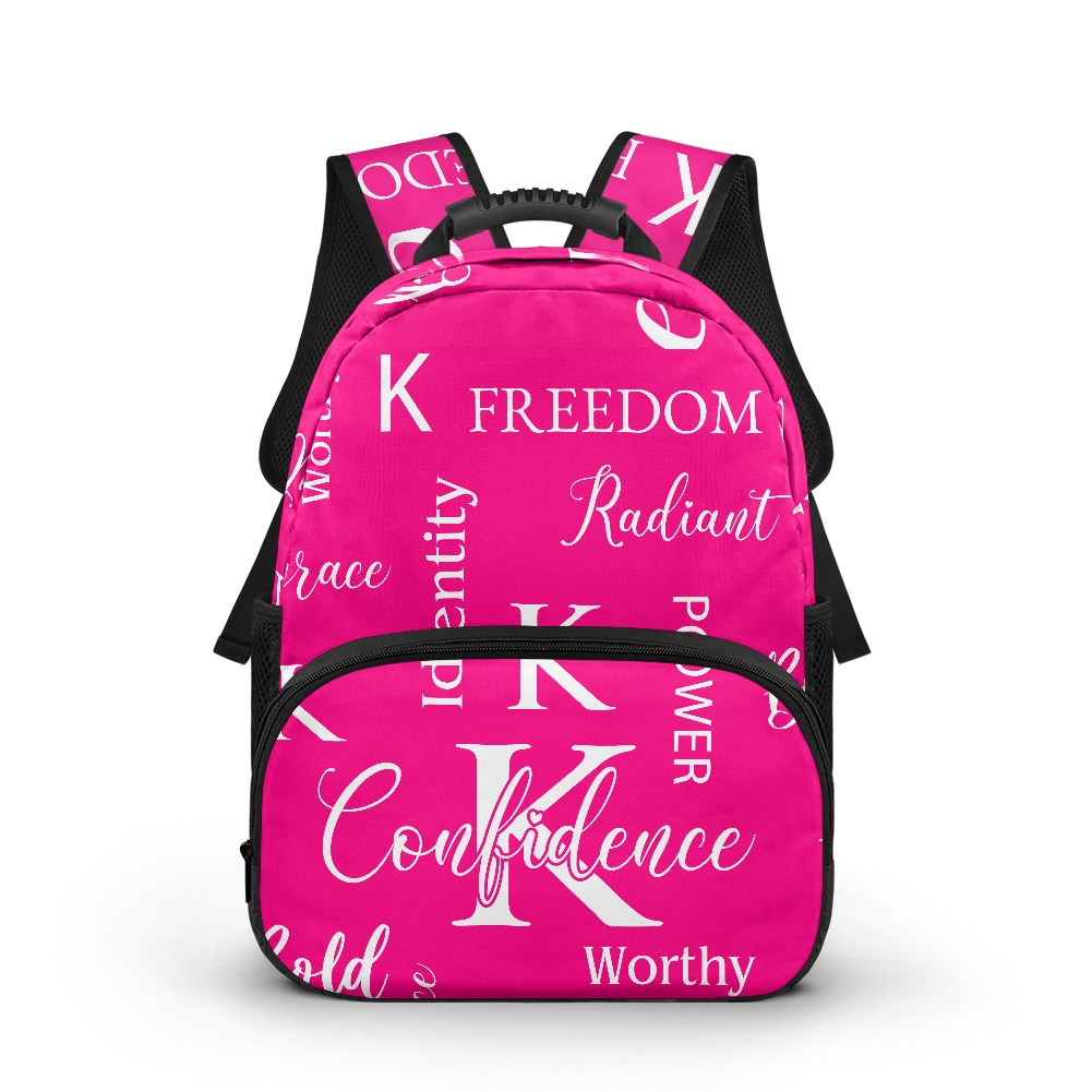 K & G original Hot Pink/white Confidence Backpack
