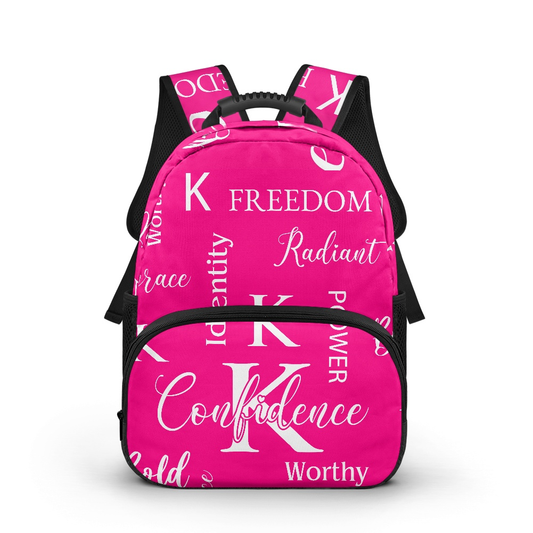 K & G original Hot Pink/white Confidence Backpack