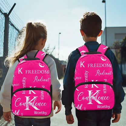 K & G original Hot Pink/white Confidence Backpack