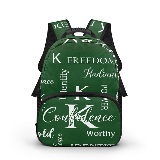 K & G original Kelly Green/white Confidence Backpack