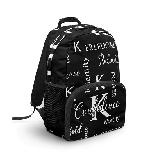 K & G original Black/white Confidence Backpack